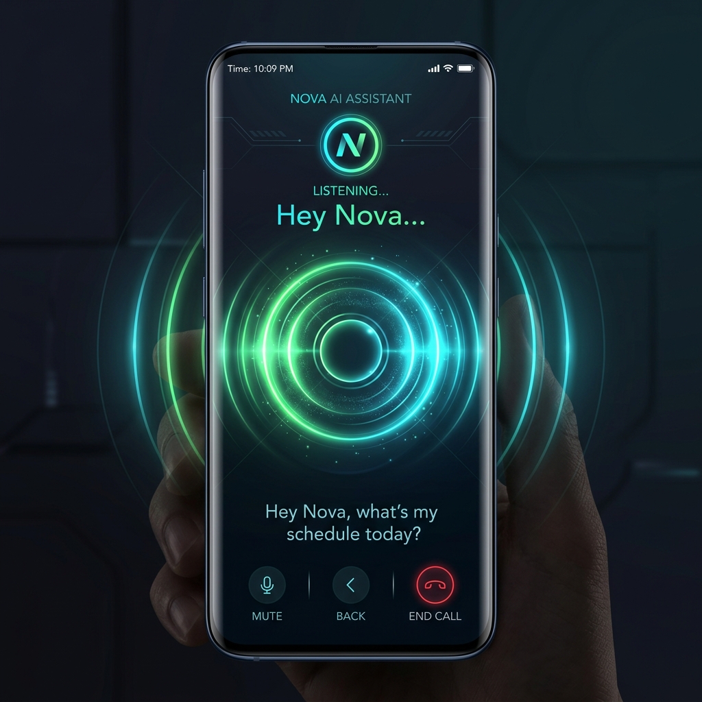 Ominos Voice UI screen